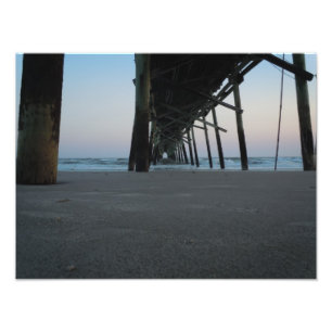 At Sea Level - Oak Island, NC Photo Print