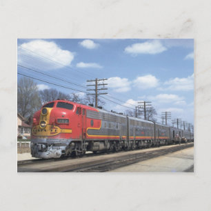 AT&SF EMD F-7 POSTCARD