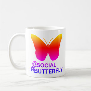 At Social Hashtag Butterfly [Hyper Filter remix] Coffee Mug