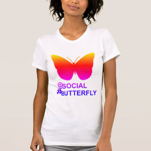 At Social Hashtag Butterfly [Hyper Filter remix] T-Shirt
