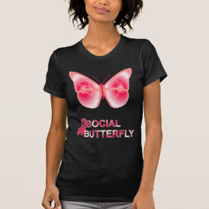 At Social Hashtag Butterfly T-Shirt