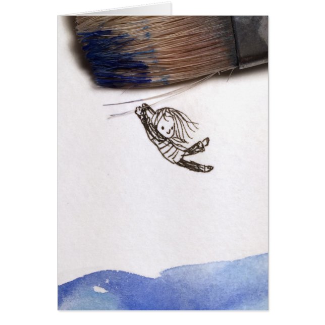 "At Some Point, You Just Have To Let Go" card (Front)