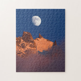 At Sunrise   Aiguille du Plan Chamonix, France Jigsaw Puzzle