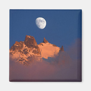 At Sunrise   Aiguille du Plan Chamonix, France Magnet