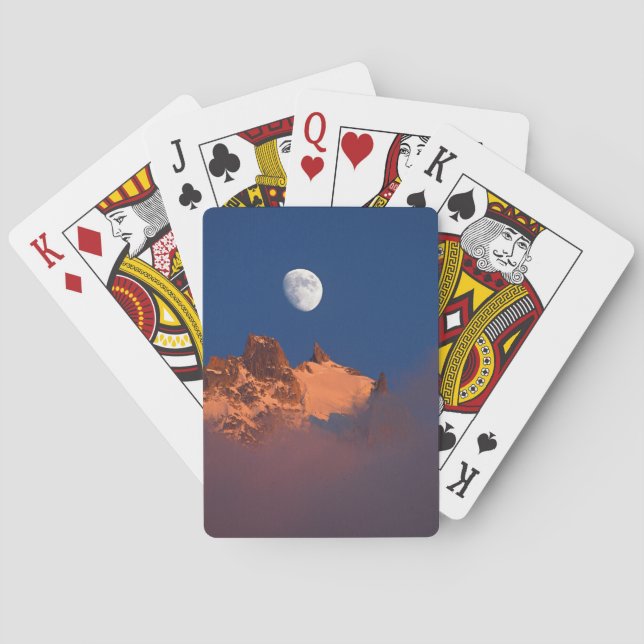 At Sunrise | Aiguille du Plan Chamonix, France Playing Cards (Back)