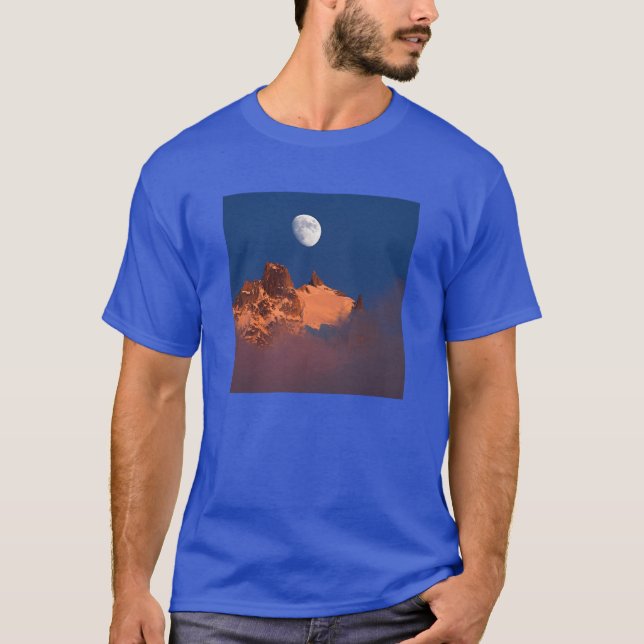 At Sunrise | Aiguille du Plan Chamonix, France T-Shirt (Front)