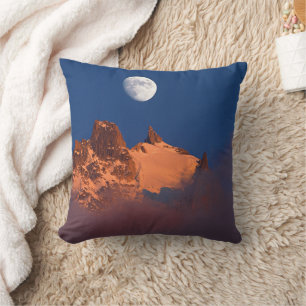 At Sunrise   Aiguille du Plan Chamonix, France Throw Pillow
