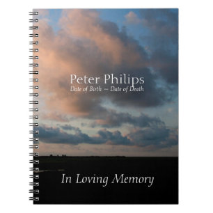 At Sunset 1 Persoanlized Funeral Guest Book