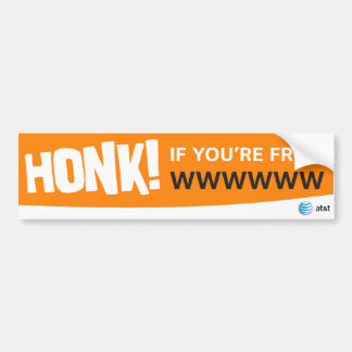 AT&T honk if sticker
