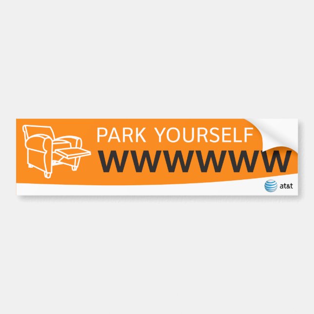 AT&T park yourself sticker (Front)