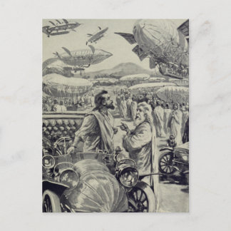 "At the Air Show"  Postcard