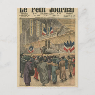 At the Aircraft Salon Postcard