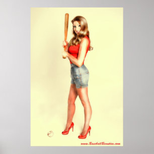 At the ball park poster