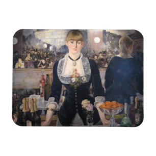 At the bar of the follies-bergere Edouard Manet Magnet