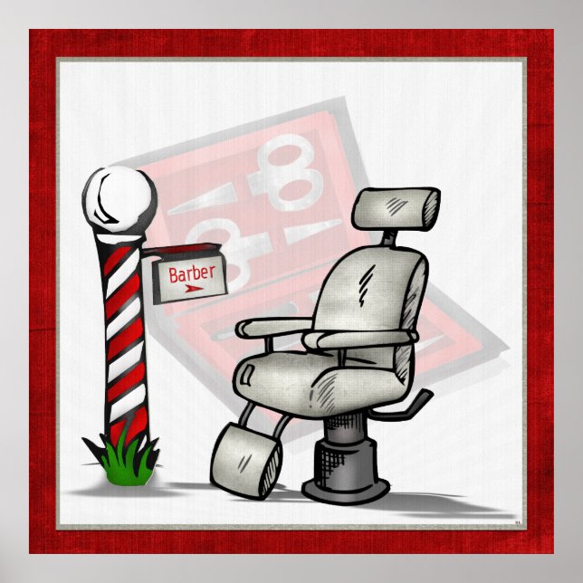 At The Barber Shop Decor (Front)