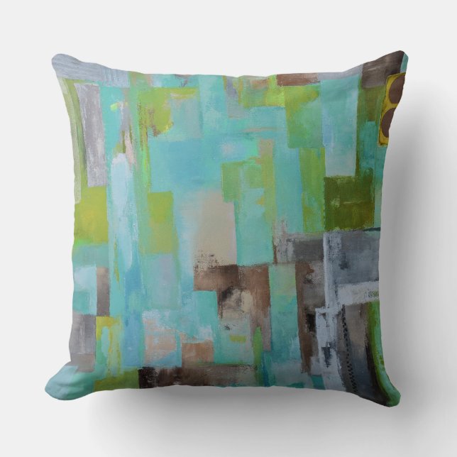 At the Beach 20 x 20 Poly Throw Pillow (Front)