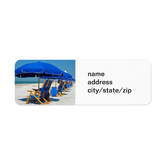 AT THE BEACH ADDRESS LABELS (Front)