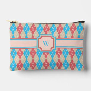 At the Beach Argyle Accessory Pouch