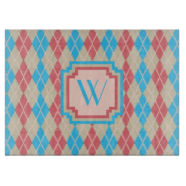 At the Beach Argyle Glass Cutting Board (Front)