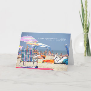 AT THE BEACH Greeting Card
