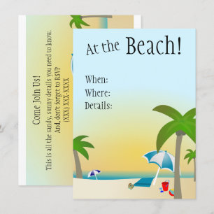 At the Beach! invitation