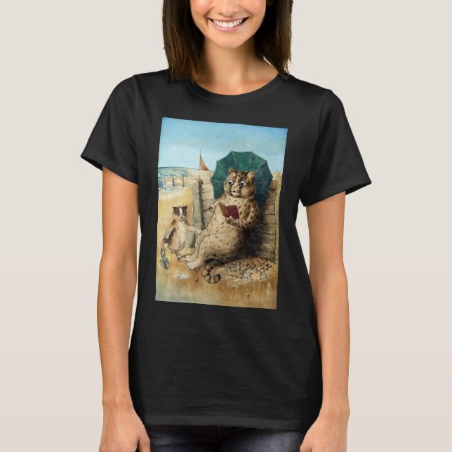 At The Beach, Louis Wain T-Shirt (Front)