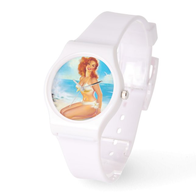 At the beach pin up watch (Angle)