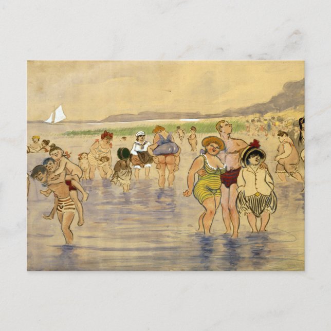 At The Beach - Zille Postcard (Front)