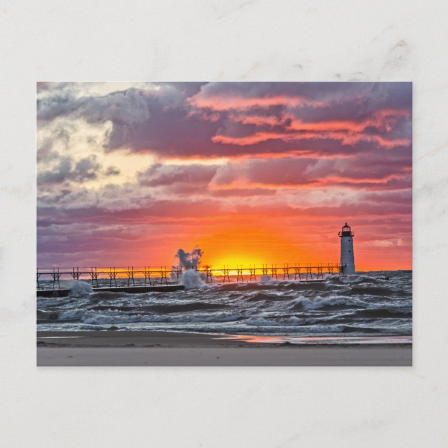 At the Beginning of the Sunset Postcard (Front)