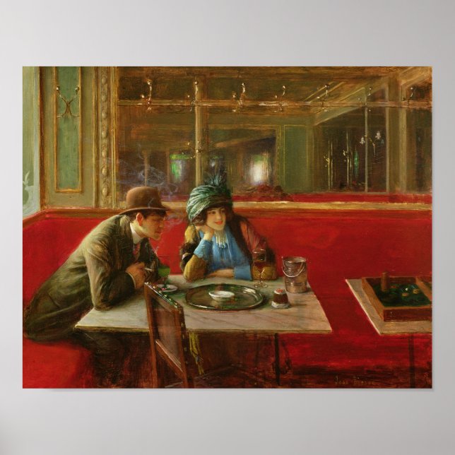 At the Cafe Poster (Front)