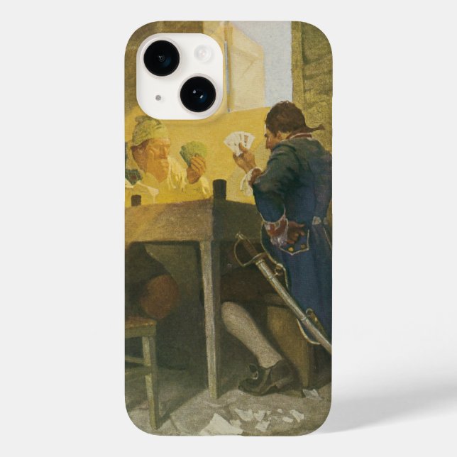 At the Cards in Cluny’s Cage by NC Wyeth Case-Mate iPhone Case (Back)