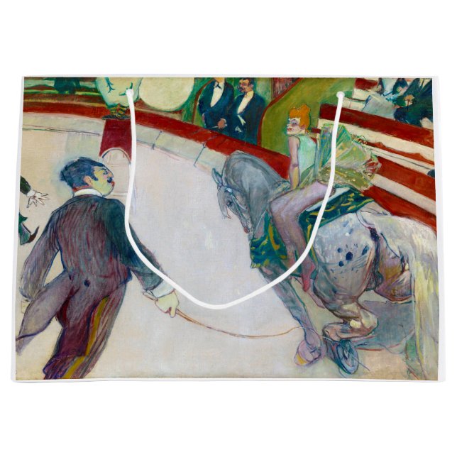 At the Circus, Lautrec Large Gift Bag (Front)