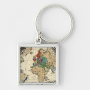 At The Death of Charles V 1551 Keychain