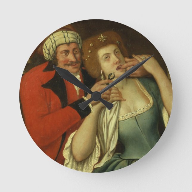 At the Dentist (oil on canvas) Round Clock (Front)