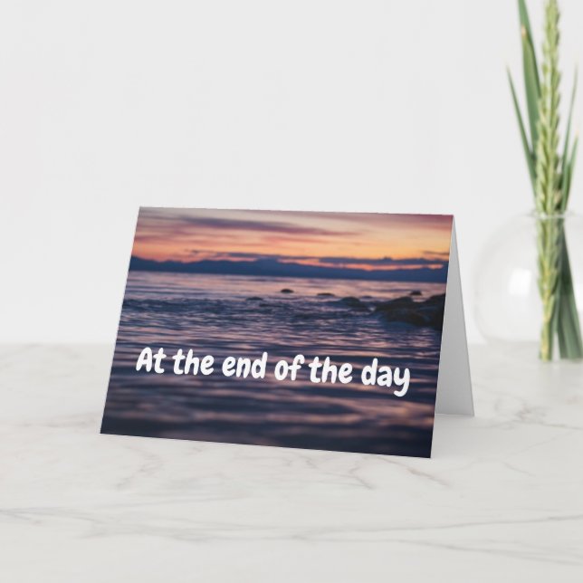 At The End Of The Day, We’re On The Same Page - Card (Front)