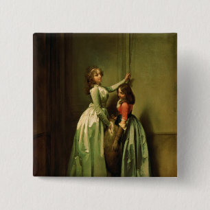 At the Entrance, 1796-98 2 Inch Square Button