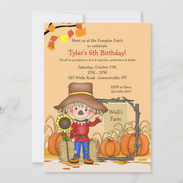 At The Farm Invitation (Front)