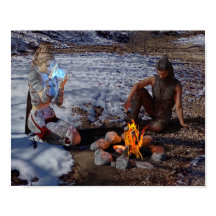 At The Fire Fantasy Poster Print