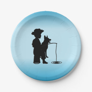 At the Fishing Hole Paper Plate
