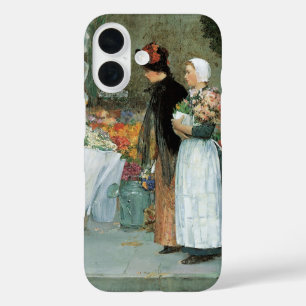 At The Florist by Childe Hassam, Vintage Fine Art iPhone 16 Case