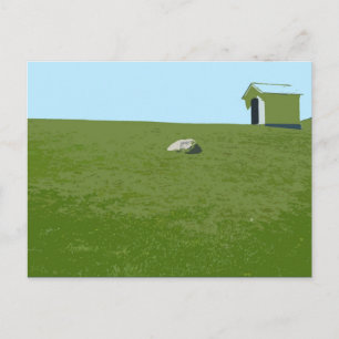 At the foot of Montauk Point Lighthouse Postcard