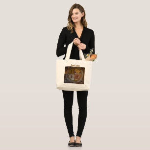 At The Grand Canyon Large Tote Bag