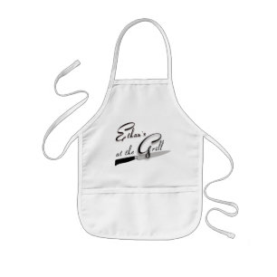 "At the Grill" Customizable Children's Chef' Apron