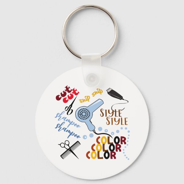 At The Hair Salon Keychain (Front)