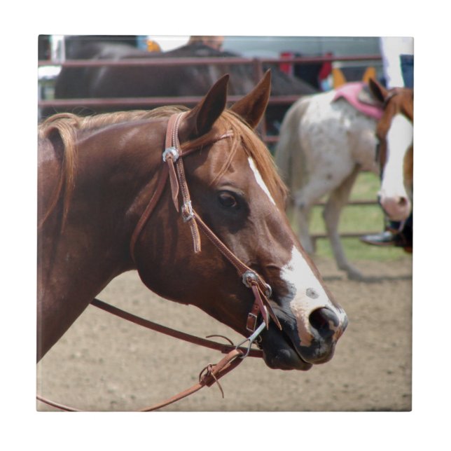 At the Horse Show Tile (Front)