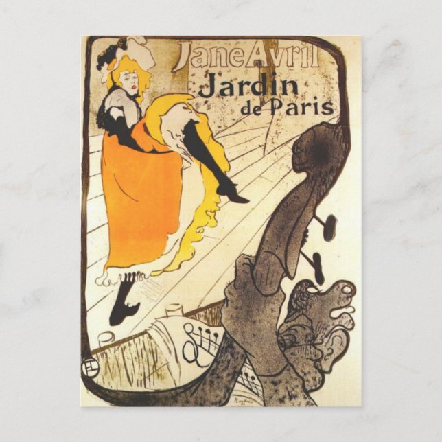 At the Jardin de Paris Postcard (Front)