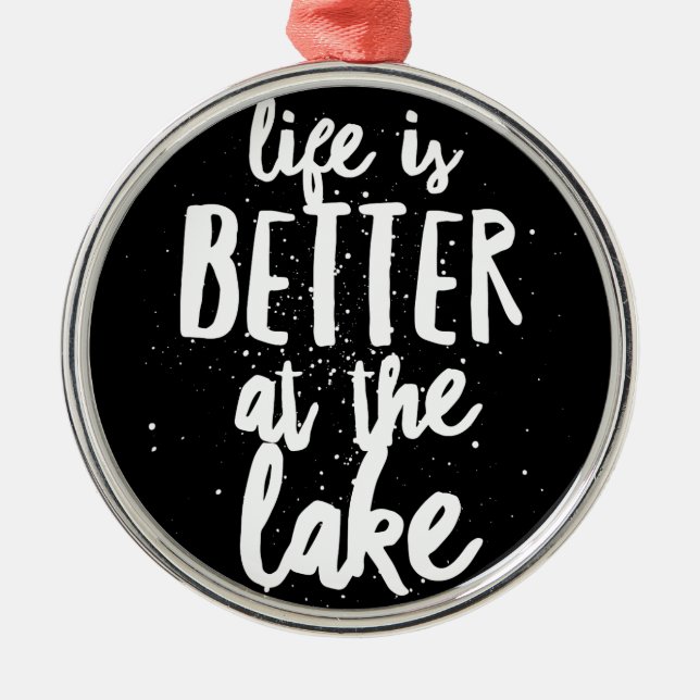 At the Lake Metal Ornament (Front)