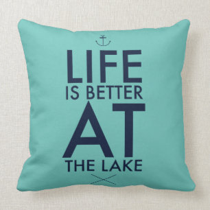 At the Lake Throw Pillow