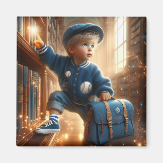 At the Library - Blue Magnet