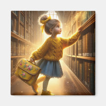 At the Library - Yellow Magnet